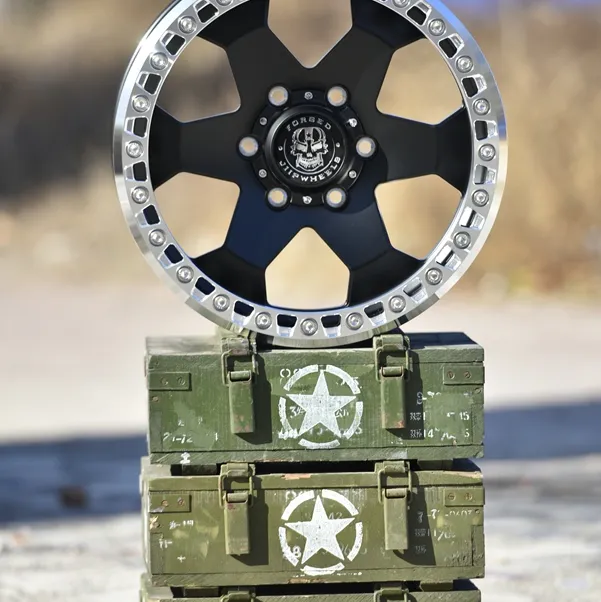 17x8.0 17x8.5 17x9.0锻造越野车轮PCD 5x127 5x150 6x114.3 6x135 6x139.7 4x4 SUV轮辋