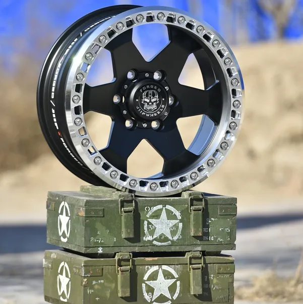 17x8.0 17x8.5 17x9.0锻造越野车轮PCD 5x127 5x150 6x114.3 6x135 6x139.7 4x4 SUV轮辋
