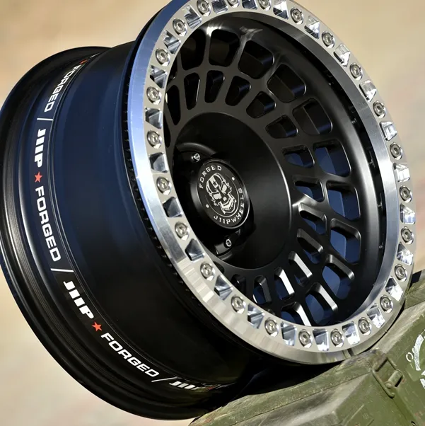 定制/批量生产 SINOTRUCK 6061 铝合金锻造轮毂 8-15 英寸黑色表面处理，适用于皮卡和 SUV 车辆改装/升级