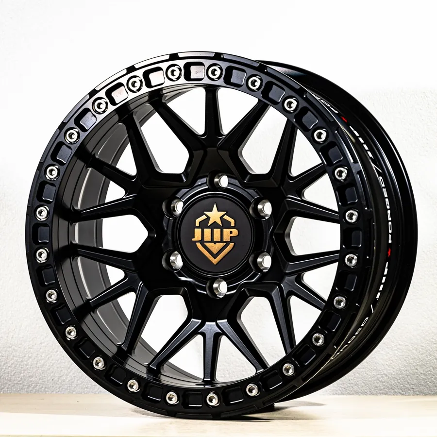 高性能 17x8.5 英寸 6x135 贝德锁锻造铝合金车轮圈 100mm 108mm 112mm 114.3mm 115mm 8.5J 5 17 英寸 黑色/灰色