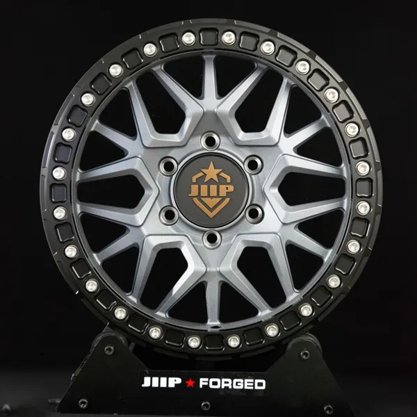 高性能 17x8.5 英寸 6x135 贝德锁锻造铝合金车轮圈 100mm 108mm 112mm 114.3mm 115mm 8.5J 5 17 英寸 黑色/灰色